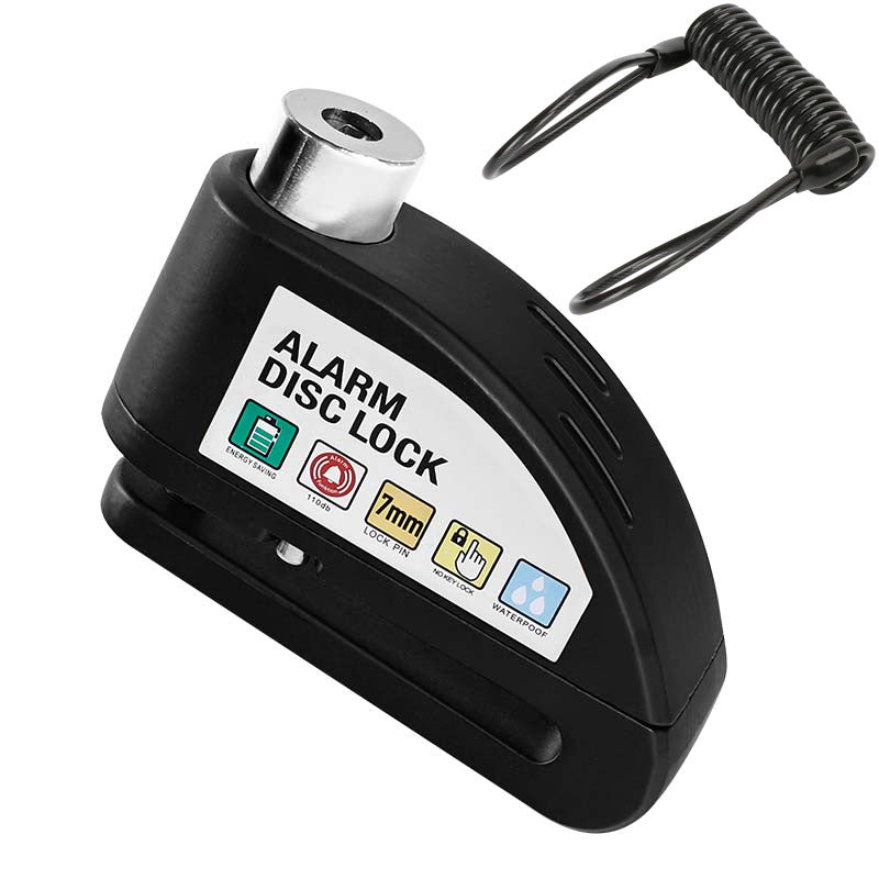 🔒 Candado de disco con alarma para motocicleta | Seguridad inmediata y potente efecto disuasorio – 50% de descuento, disponibilidad limitad