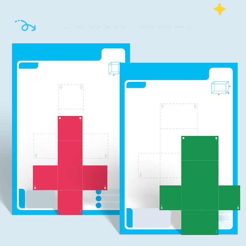 Libro emergente interactivo 3D de geometría para niños