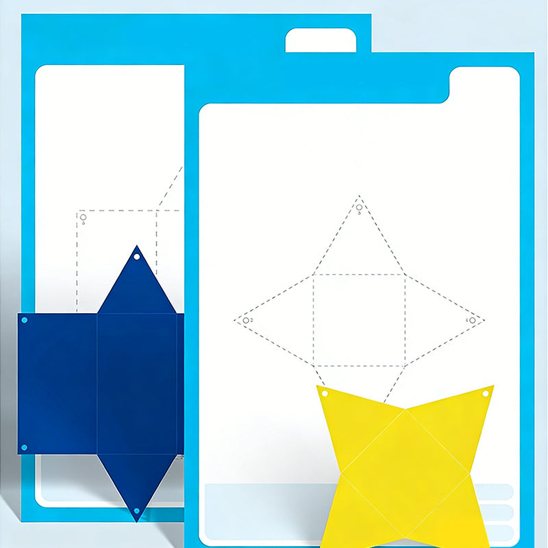 Libro emergente interactivo 3D de geometría para niños