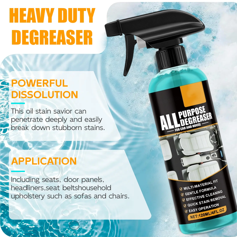 ✨🔥 Spray desengrasante multiusos 🧼 ¡Elimina las manchas en 1 segundo! ⚡