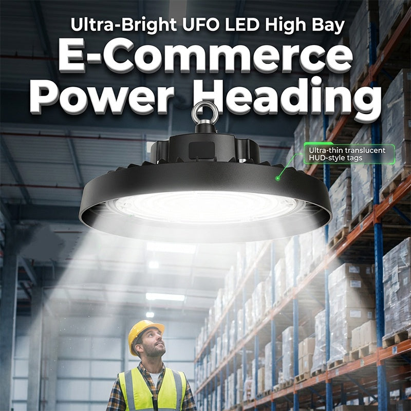 💡 ¡50% DE DESCUENTO AHORA! Lámpara LED industrial tipo OVNI – 100W, 160lm/W, 220V, para uso industrial, almacenes y grandes espacios 🏭✨