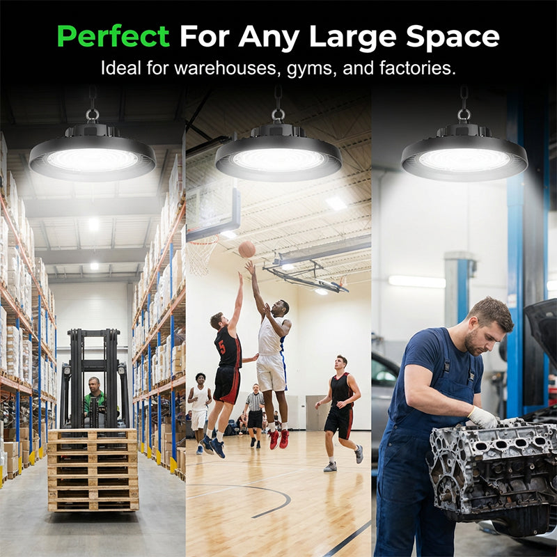 💡 ¡50% DE DESCUENTO AHORA! Lámpara LED industrial tipo OVNI – 100W, 160lm/W, 220V, para uso industrial, almacenes y grandes espacios 🏭✨