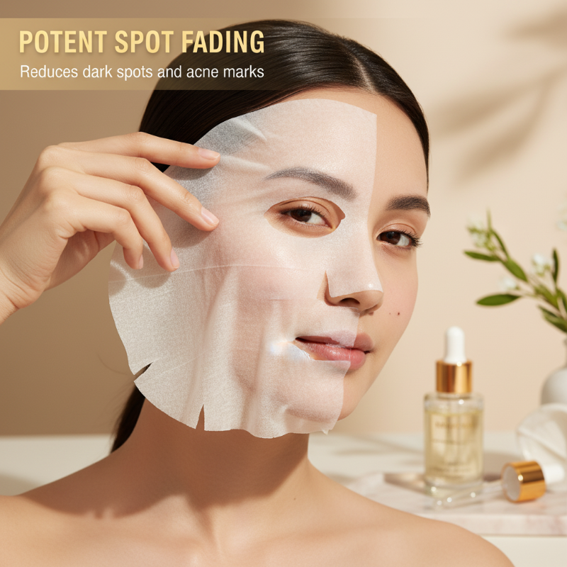 Mascarilla en lámina iluminadora, hidratante y correctora de manchas