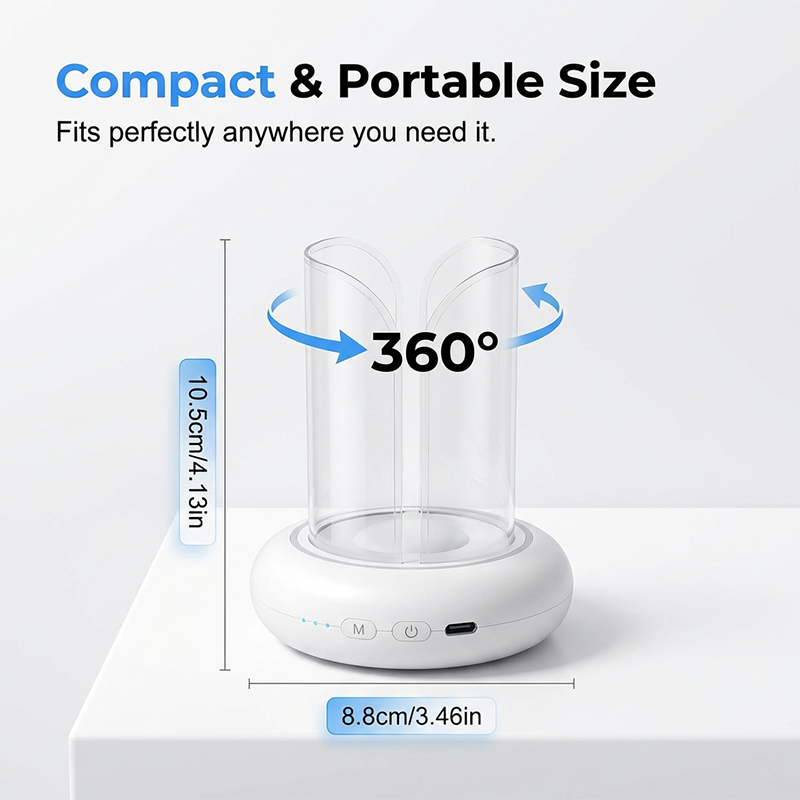 Lámpara trampa para mosquitos y moscas LED UV 360°