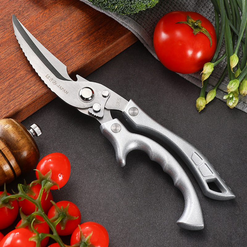 ✂️ Tijeras de cocina multifuncionales de alta resistencia: corta, rebana, tritura... ¡Una sola herramienta lo hace todo! 🦴🔪