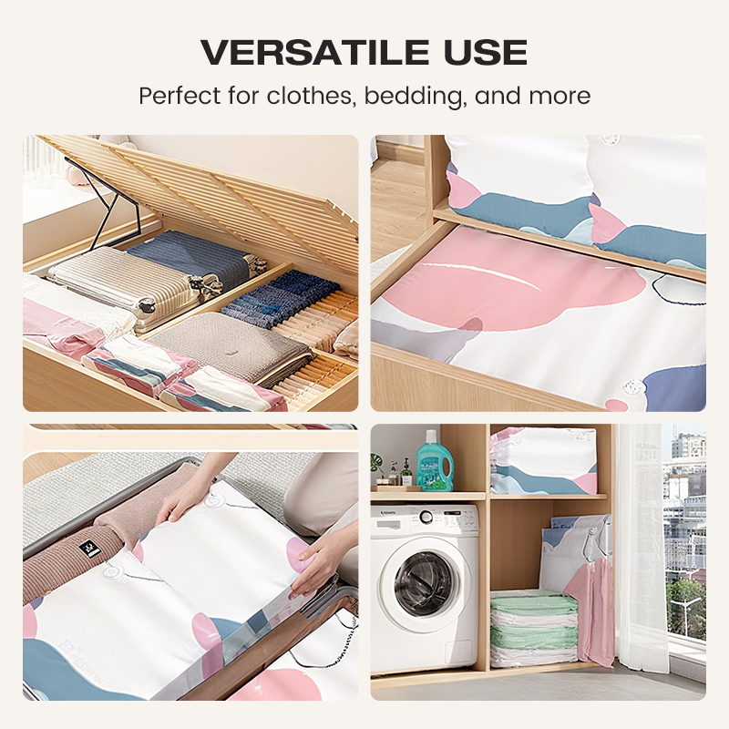 ¡🔥ÚLTIMO DÍA! ¡COMPRA 2 Y 1 GRATIS! 💯 Bolsas de vacío sin bomba – Presiona y sella. Ahorra 80 % espacio, ropa seca y sin polvo. Ideal para edredones y ropa fuera de temporada. 🛏️🗄️