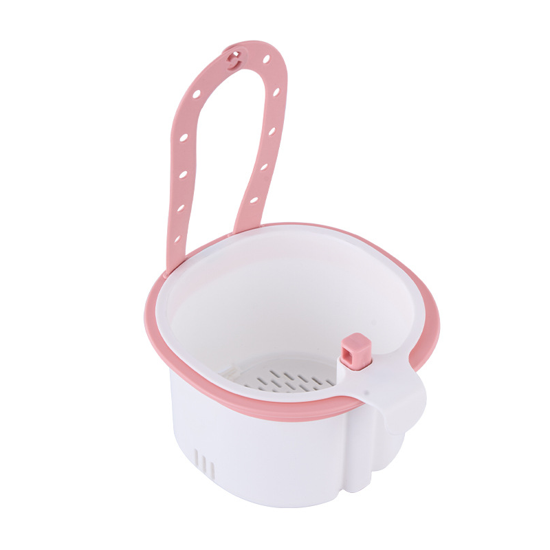Cesta de drenaje de plástico con ventosa para fregadero de cocina
