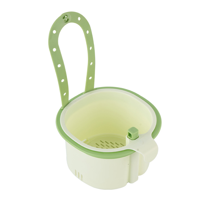 Cesta de drenaje de plástico con ventosa para fregadero de cocina