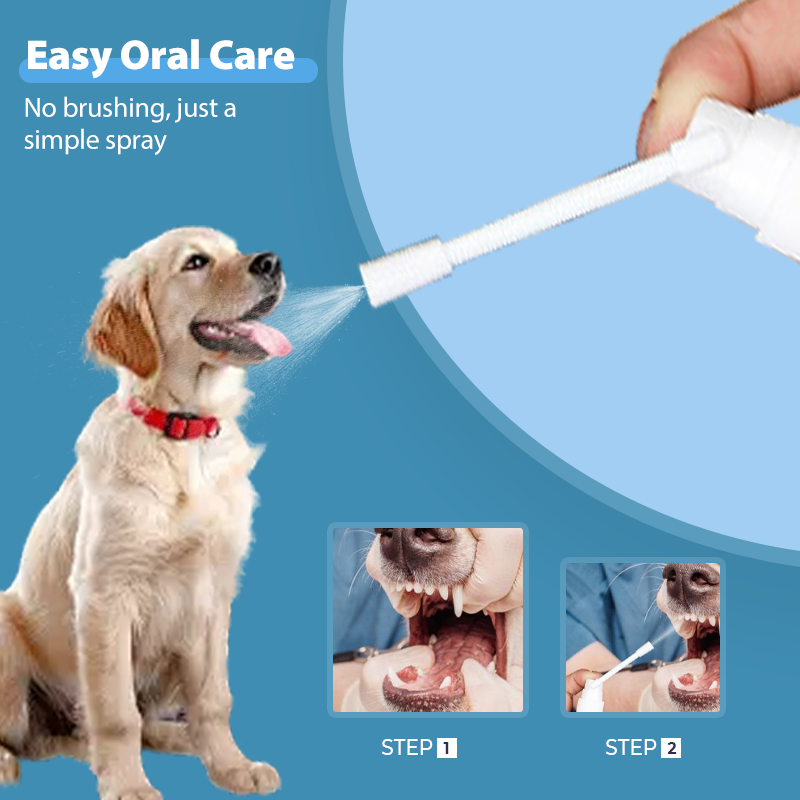 🔥¡Compre 1 y obtenga 1 gratis el último día! 🔥Spray para el cuidado dental de mascotas sin cepillo