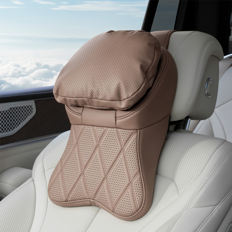 Reposacabezas de coche de cuero sintético PU de grado aeronáutico