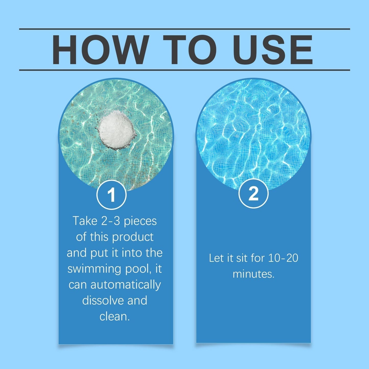 Pastillas para la limpieza de piscinas: para un agua cristalina