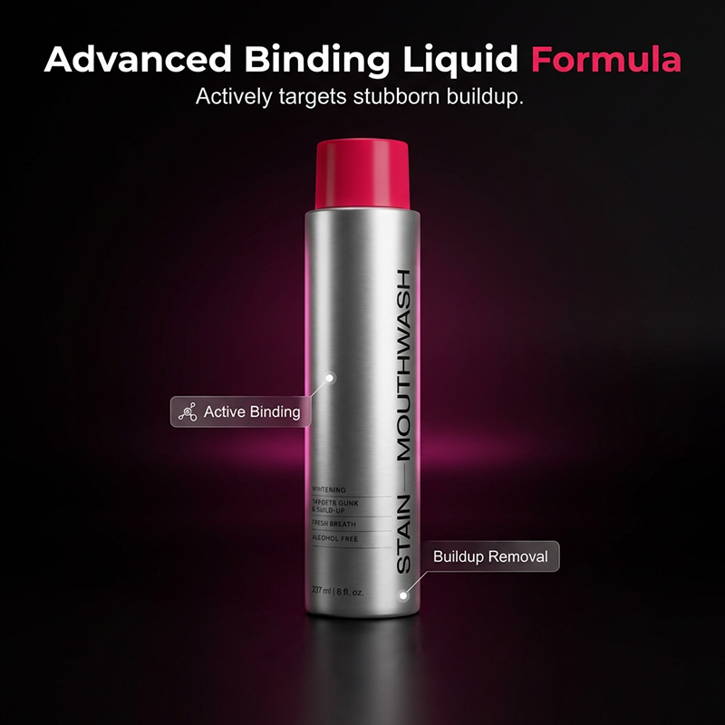 🥳¡OFERTA ESPECIAL 2026!🥳😁 ¡50% de descuento! Enjuague bucal blanqueador que elimina manchas: elimina las manchas de café y té, sin alcohol. Elimina la suciedad al instante, con un frescor mentolado duradero. Lo suficientemente suave para uso diario. 🦷