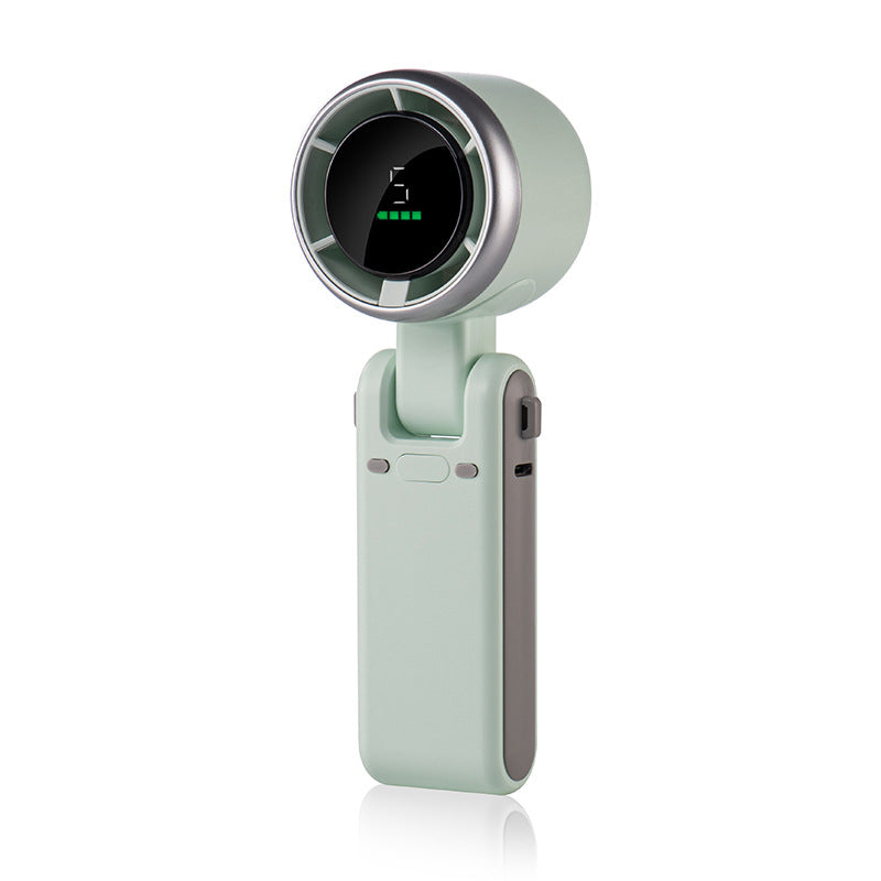 🌀 Ventilador plegable de 5 velocidades: compacto, potente, recargable, ideal para refrescarse en cualquier lugar 💨🔘