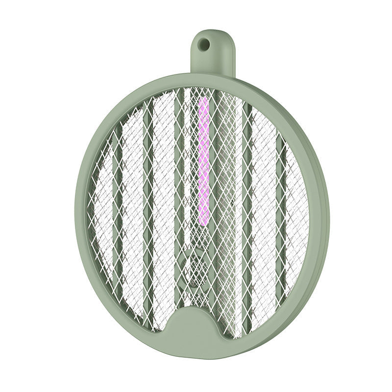 Matamoscas y luz antimosquitos plegables 2 en 1 para montaje en pared, recargables por USB.