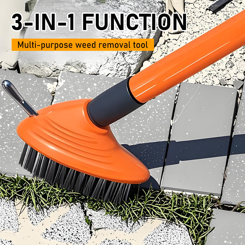 🌿 ¡50% DE DESCUENTO! 🧹 Juego de cepillos de alambre 3 en 1 para deshierbar – Cerdas metálicas resistentes