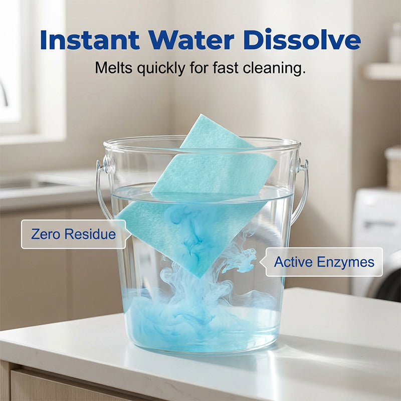 🥳OFERTA ESPECIAL 2026🥳💞¡MÁS DE 50 000 UNIDADES VENDIDAS!⏳✨ ¡50 % DE DESCUENTO! Toallitas para suelos solubles en agua: solo hay que echarlas en agua, sin necesidad de medir.