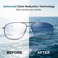 👓Gafas de sol polarizadas para exteriores: bloquean el deslumbramiento y reducen la fatiga visual. Almohadillas nasales de silicona suave y puntas de las patillas texturizadas. Cómodas de usar todo el día. Una visión clara para cada salida. 🚗