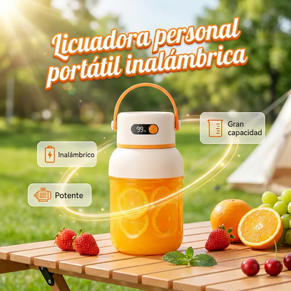🥤 ¡OFERTA POR TIEMPO LIMITADO 50% DE DESCUENTO! 🔋 Licuadora Personal Portátil – Recargable USB, 1L, Tritura Hielo ✨