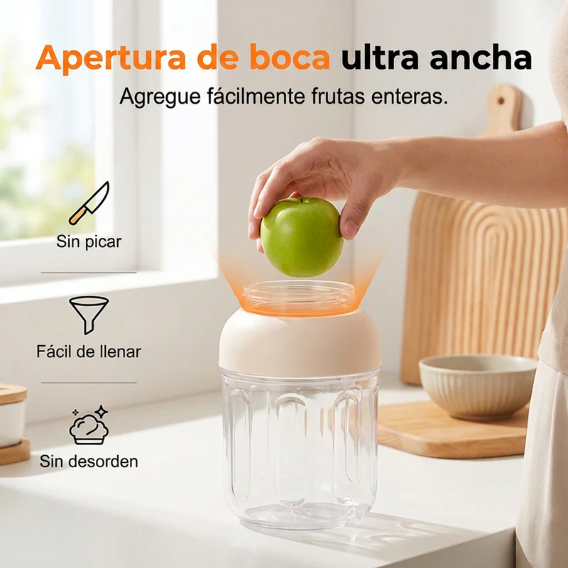 🥤 ¡OFERTA POR TIEMPO LIMITADO 50% DE DESCUENTO! 🔋 Licuadora Personal Portátil – Recargable USB, 1L, Tritura Hielo ✨