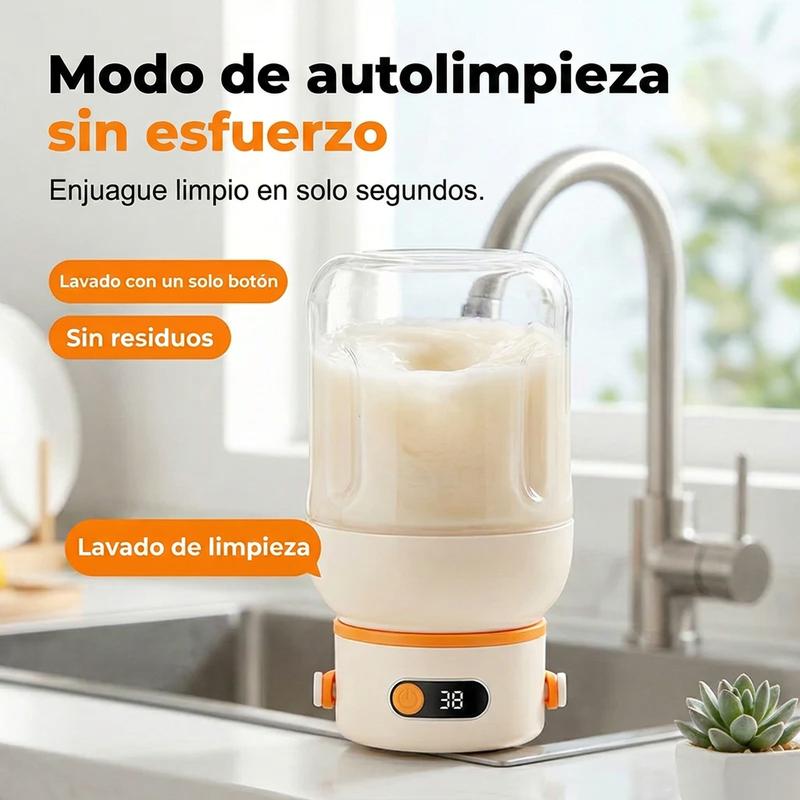 🥤 ¡OFERTA POR TIEMPO LIMITADO 50% DE DESCUENTO! 🔋 Licuadora Personal Portátil – Recargable USB, 1L, Tritura Hielo ✨