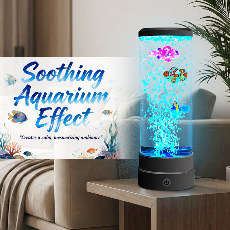 💐 ¡50% DE DESCUENTO! Lámpara de acuario LED con burbujas de peces – burbujas continuas para una atmósfera zen 🐟💧【Stock limitado】