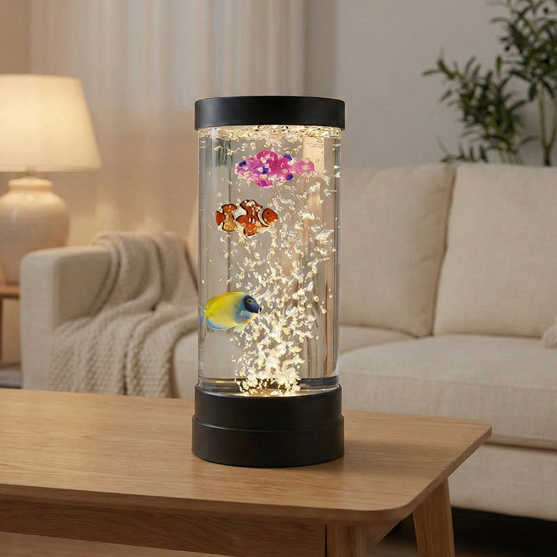 💐 ¡50% DE DESCUENTO! Lámpara de acuario LED con burbujas de peces – burbujas continuas para una atmósfera zen 🐟💧【Stock limitado】