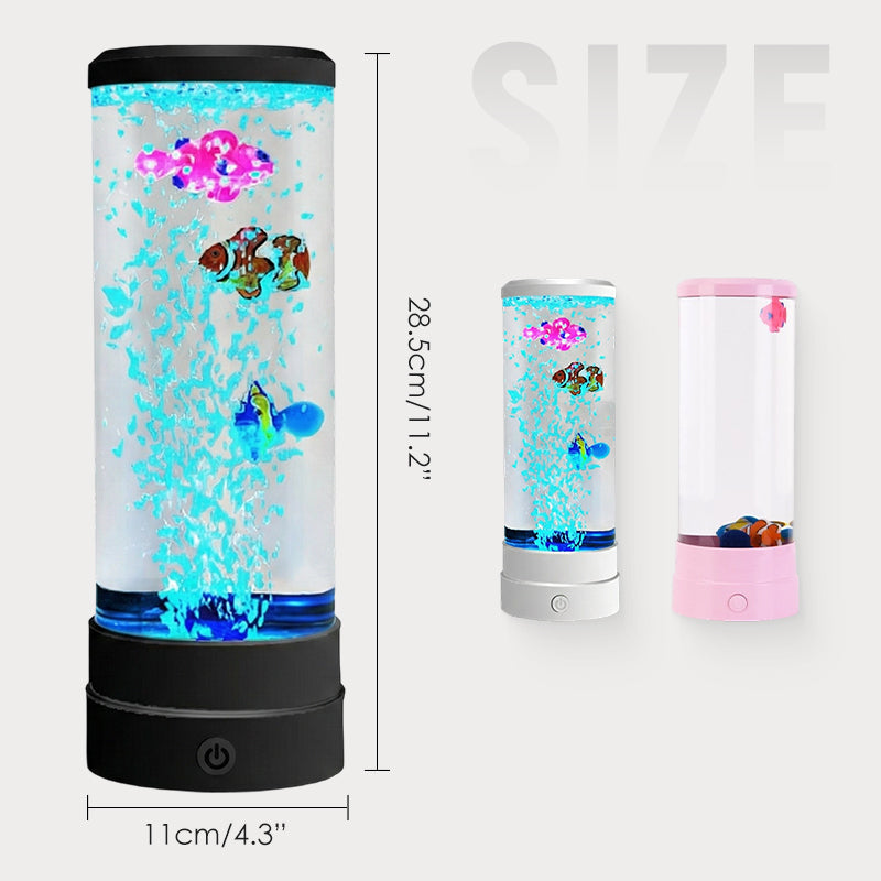 💐 ¡50% DE DESCUENTO! Lámpara de acuario LED con burbujas de peces – burbujas continuas para una atmósfera zen 🐟💧【Stock limitado】