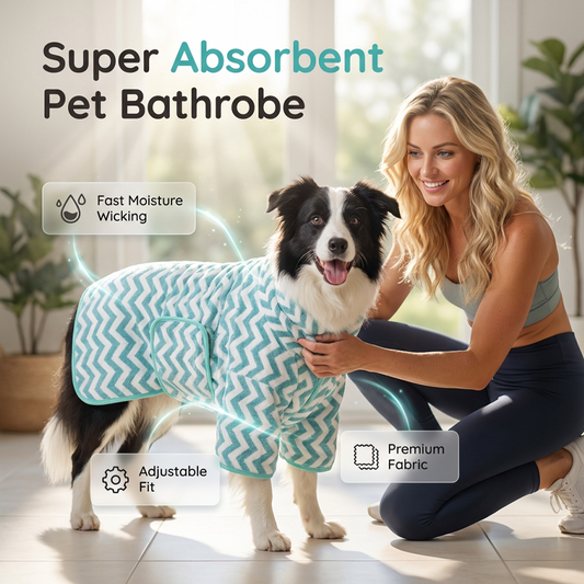Bata de baño súper absorbente para mascotas