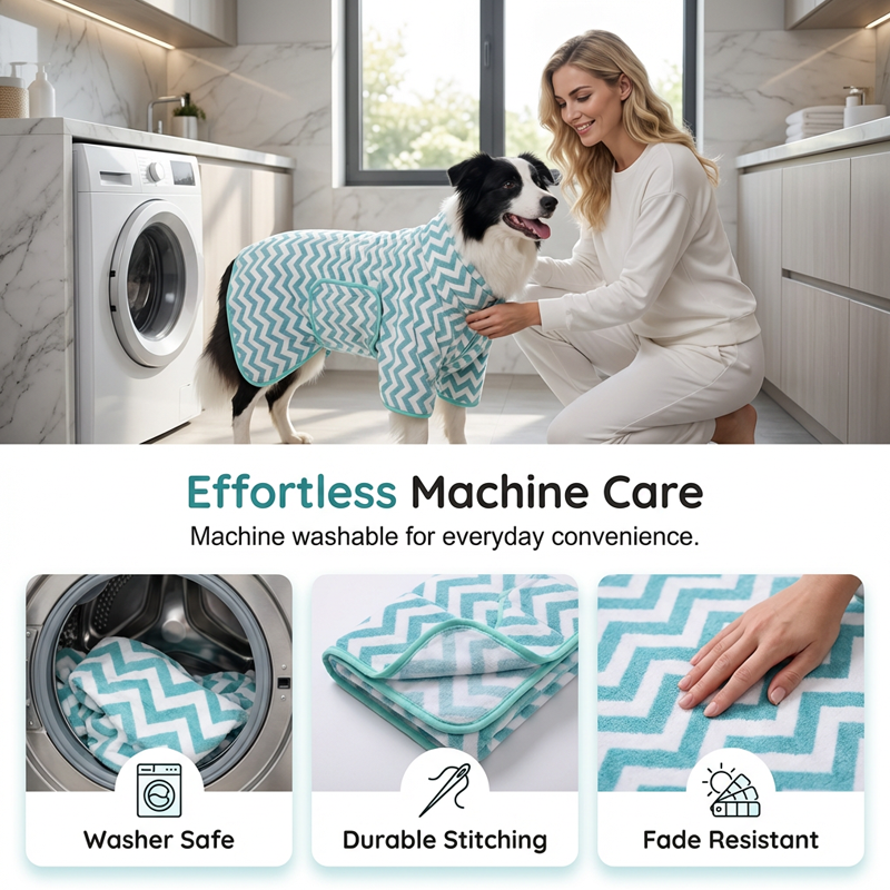 Bata de baño súper absorbente para mascotas