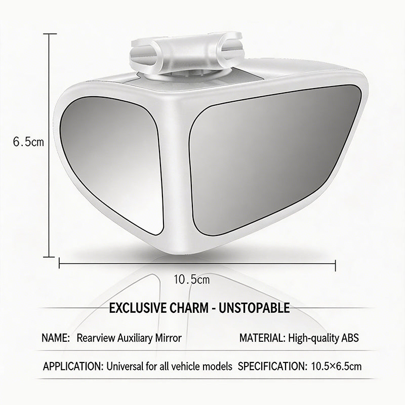 Espejo retrovisor de punto ciego ajustable de 360° con doble lente