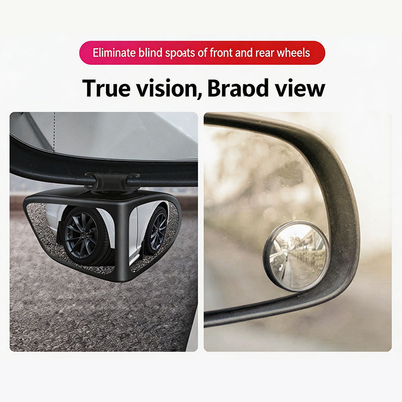 Espejo retrovisor de punto ciego ajustable de 360° con doble lente