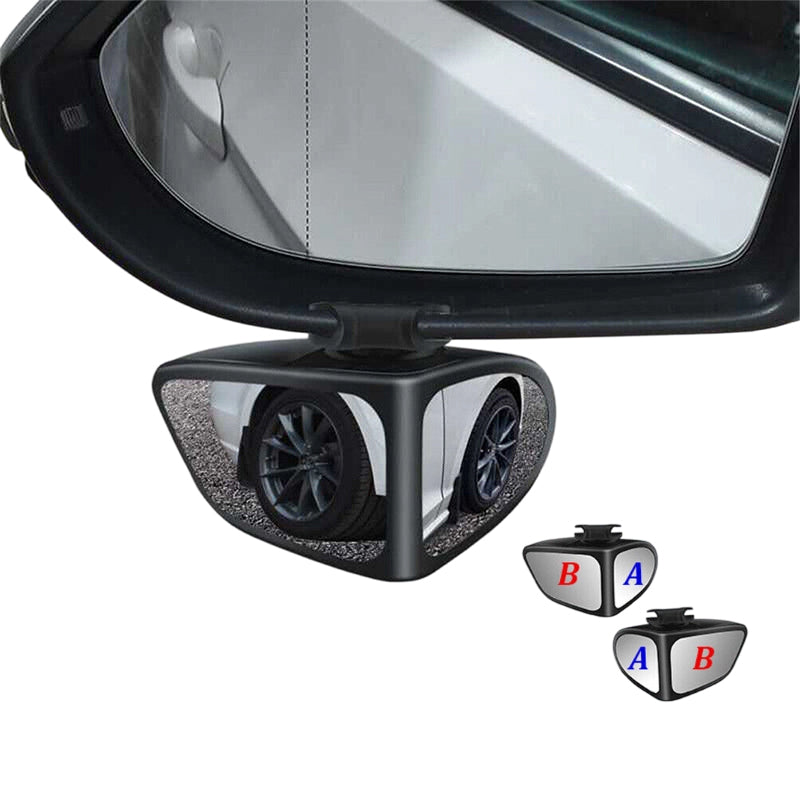 Espejo retrovisor de punto ciego ajustable de 360° con doble lente