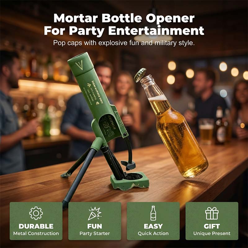 Abrebotellas con forma de mortero