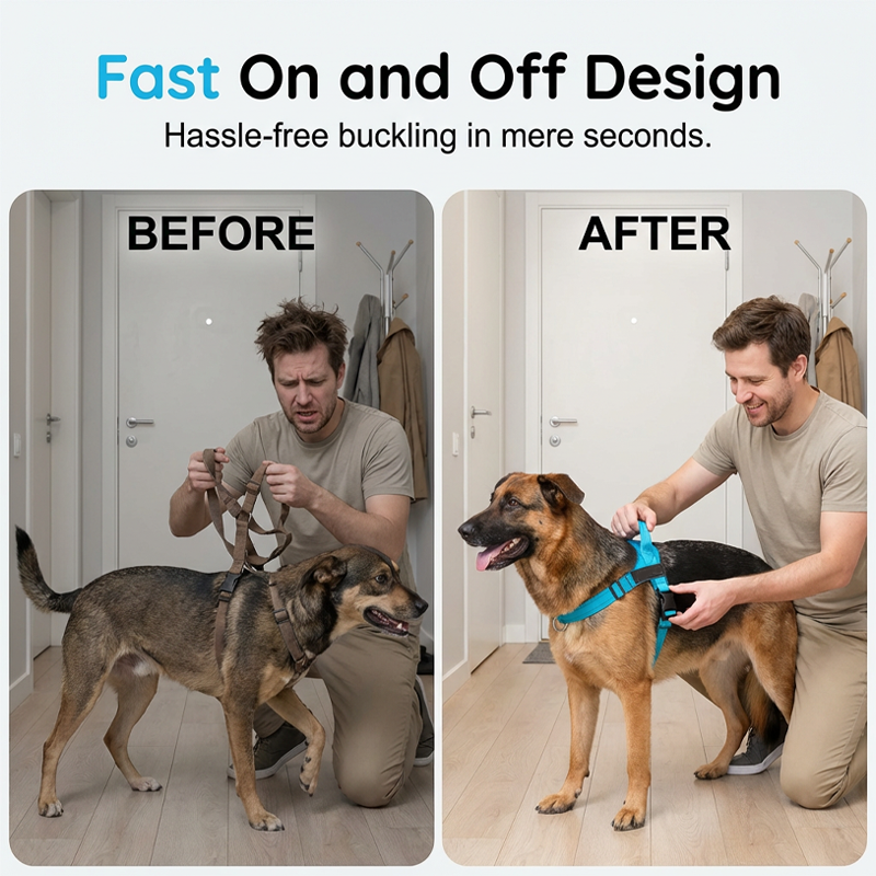 🦮 ¡OFERTA POR TIEMPO LIMITADO 50% DE DESCUENTO! 🍂 Arnés Acolchado para Perro de Fácil Puesta – Antitirones, Ajuste Preciso, Hebilla Rápida y 8 Colores ✨