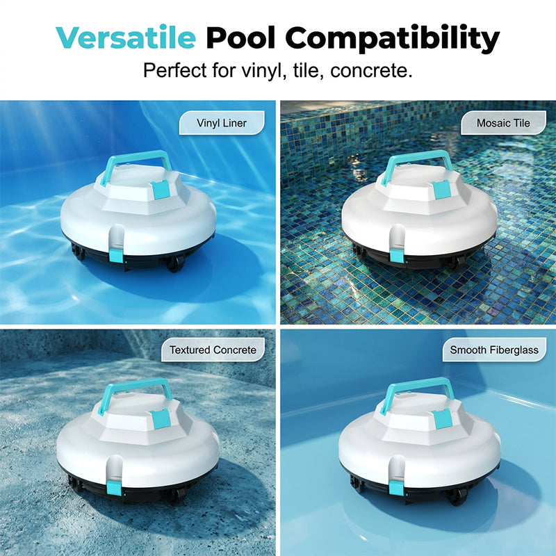 🤖¡Novedades con un 50 % de descuento!🌊Robot limpiador de piscinas | Sin cables · Potente succión · Navegación inteligente · Arranque con un solo toque · Cesta filtrante fácil de extraer🏖️