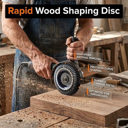 🔥 ¡50% de descuento! Disco para dar forma a la madera para amoladora angular: remoción rápida, ultrarresistente. ¡Perfecto para tallar y bricolaje! ¡Más de 50.000 unidades vendidas! 🔧✨