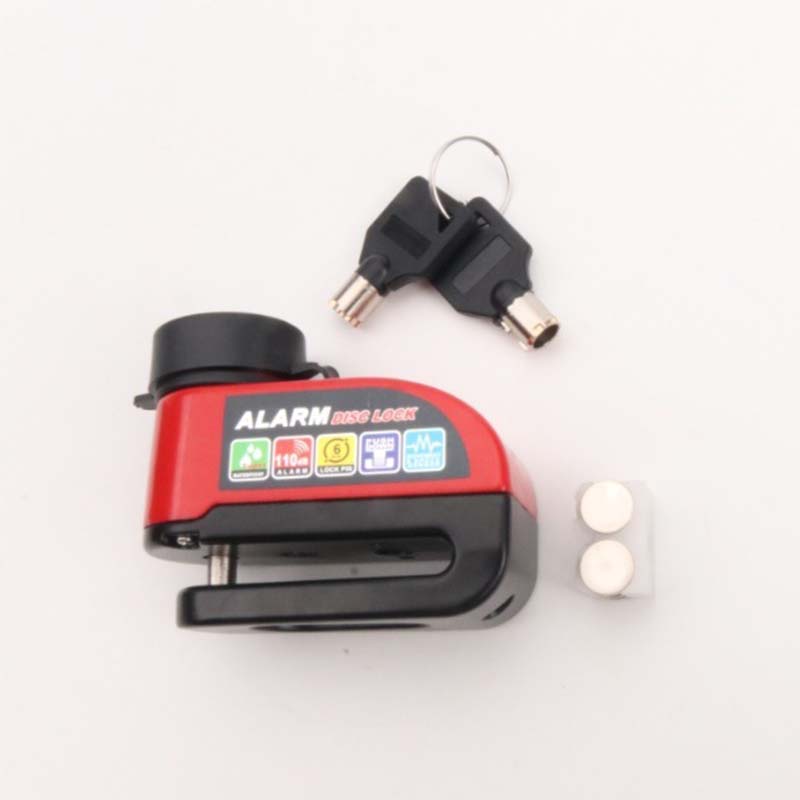 Candado de Disco para Moto con Alarma Sonora, Uso Rudo e Impermeable