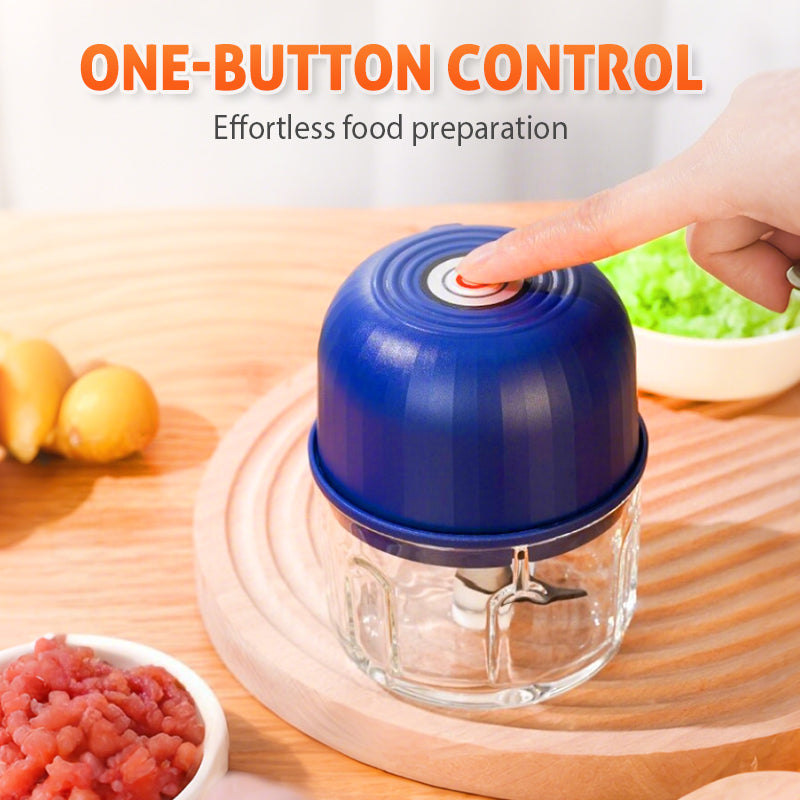 🔪🔥 ¡50% OFF por Tiempo Limitado! Mini Picadora Eléctrica Recargable – Pica Ajo, Carne y Verduras en Segundos 🥕✨