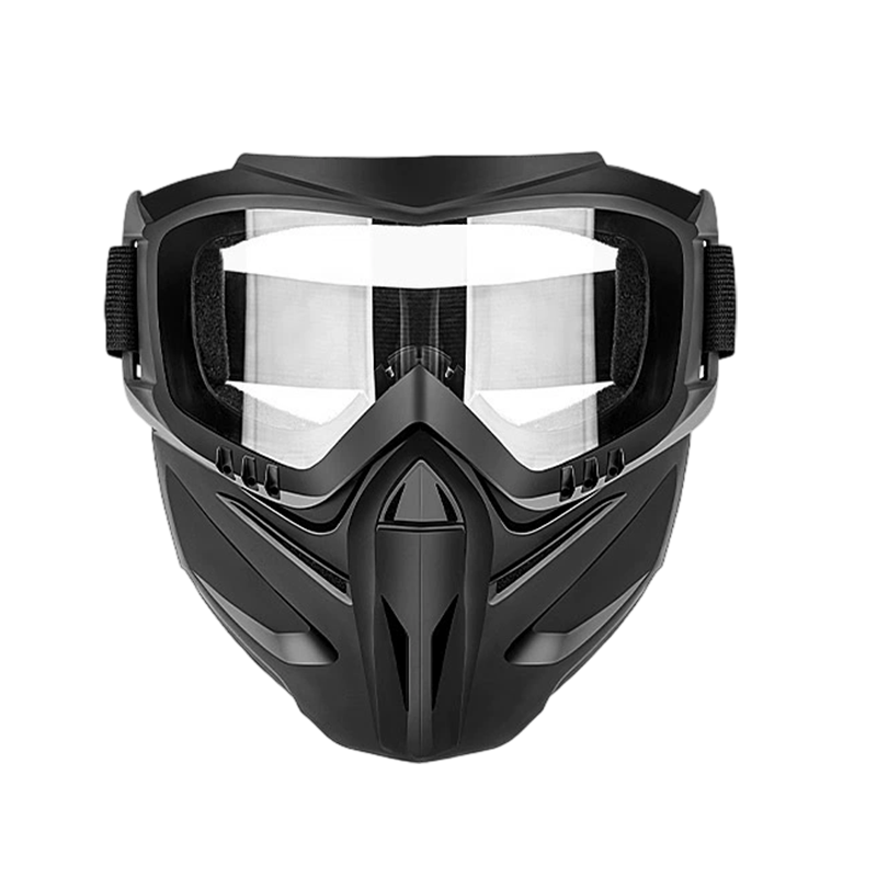 Máscara con gafas integrales desmontables