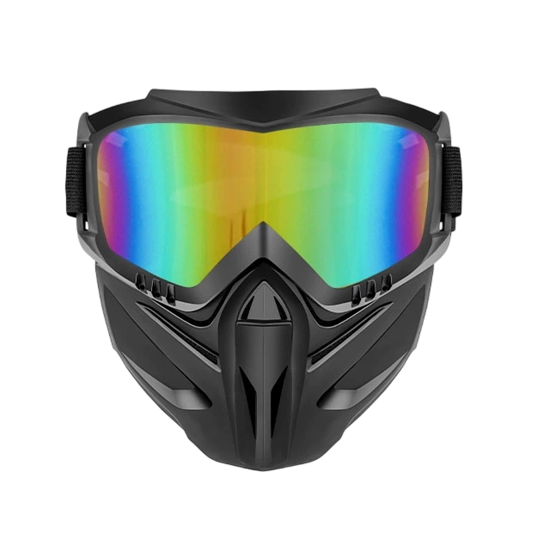 Máscara con gafas integrales desmontables