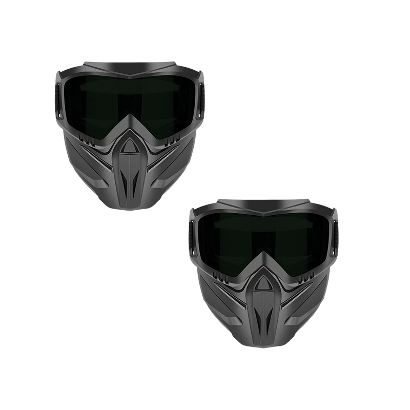 Máscara con gafas integrales desmontables