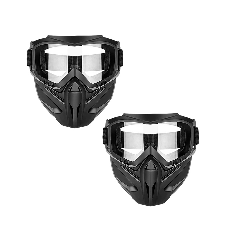 Máscara con gafas integrales desmontables