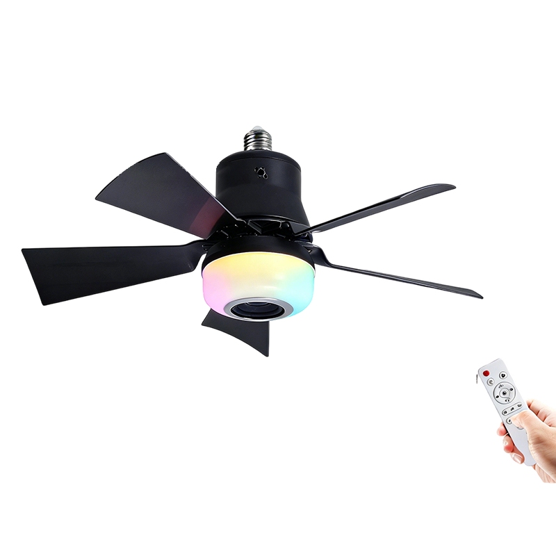 🔥Oferta especial de verano🌬️Ventilador de techo inteligente con luz, RGB y altavoz Bluetooth
