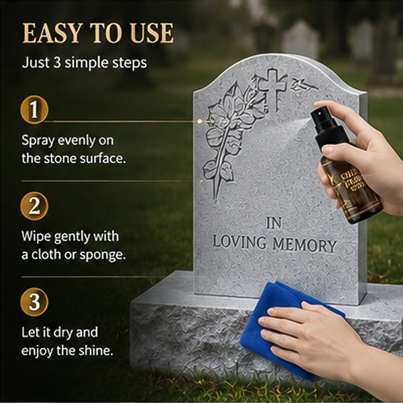Espray para lápidas con toalla