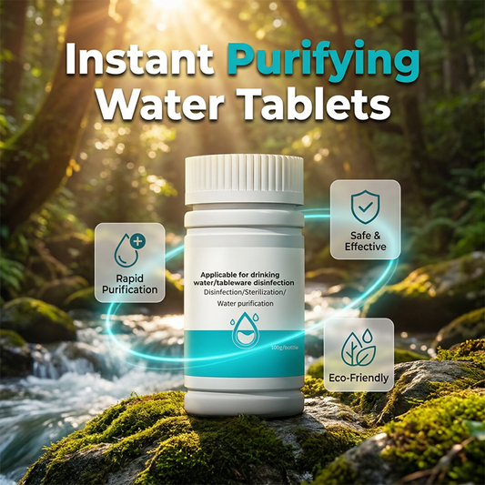 Tabletas purificadoras de agua con dióxido de cloro de grado alimenticio