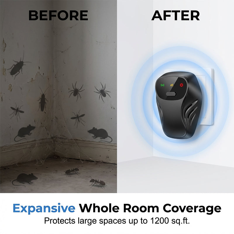 ⚡Hot Sales 50% OFF🔥Ultrasonic Pest Repeller with 4 Modes