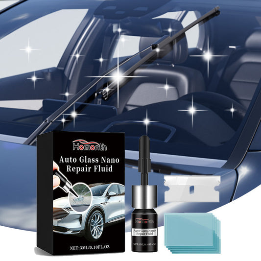 Kit de líquido nanoreparador para cristales de automóviles