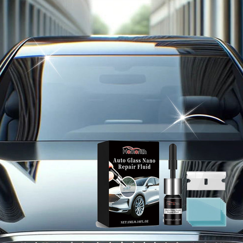 Kit de líquido nanoreparador para cristales de automóviles