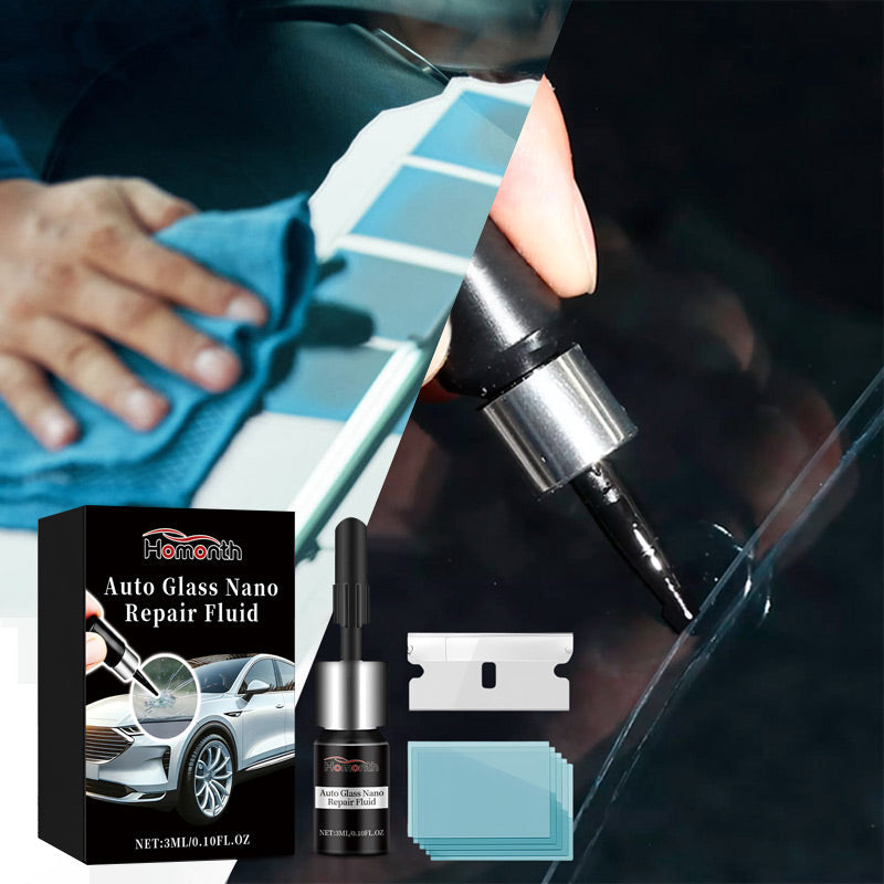 Kit de líquido nanoreparador para cristales de automóviles