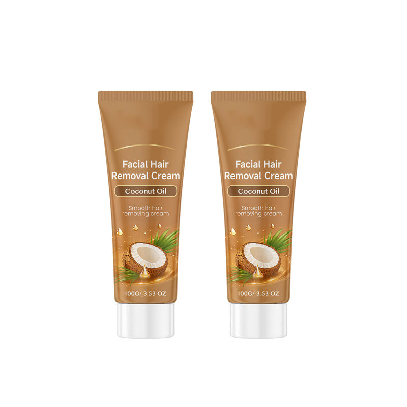 Crema depilatoria con fórmula suave a base de aceite de coco